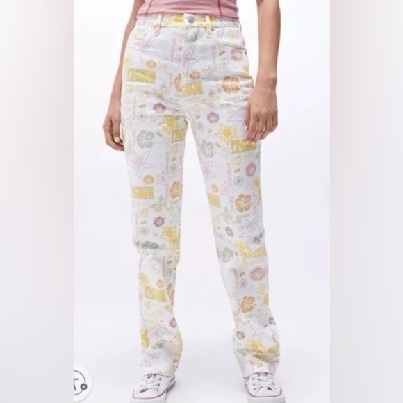 Womens Pacific Sunwear PacSun Dad Jean High-Rise Button Fly NWT - Picture 1 of 10